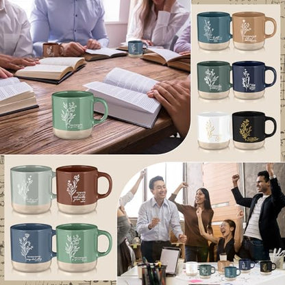 Didaey 10 Pcs Christian Gifts Bulk for Women, Religious Bible Verse Mugs - color: Neutral Color