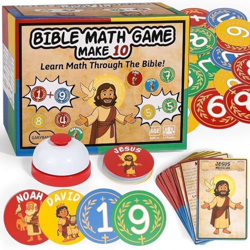 Garybank Bible Game for Kids - Make 10 Game with Bible Character Learning