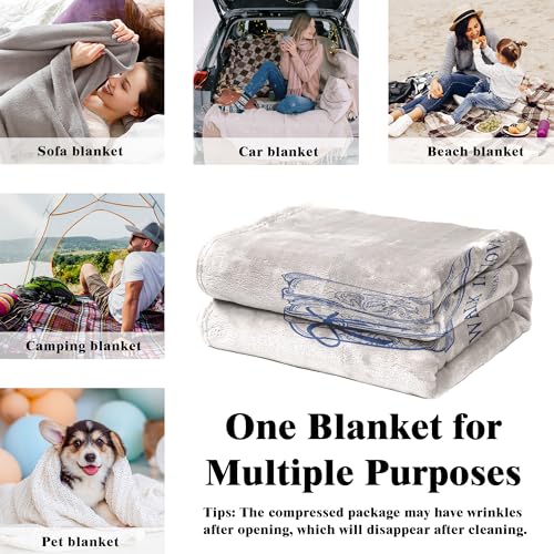 Blue Christian Western Blanket, Cowgirl Gifts for Women, Walk in Love Religious Bible Verse Western Cowgirl Throw Blankets for Girly Room Bedroom Dorm Apartment Couch Sofa, 50x60 Inches - color: Cowgirl