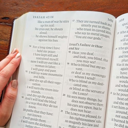 SacredBound Personalized ESV Super Giant Print Bible – Burgundy TruTone Faux Leather | Custom Name Engraved | English Standard Version with 17-Point Font & Full-Color Maps (Song of Solomon)