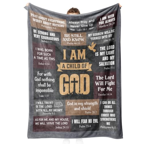 Christian Gifts for Men, Christian Blanket, Birthday Gifts for Men - color: Gray, size: 50*60IN
