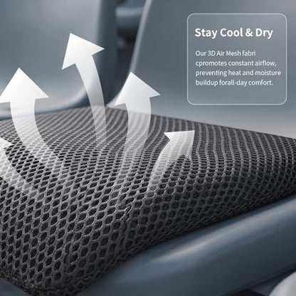 Anycosy Stadium Seat Cushion,Portable and Extra Thick Bleacher Seats Cushion for Any Outdoor Events (2 Pack-Gray)