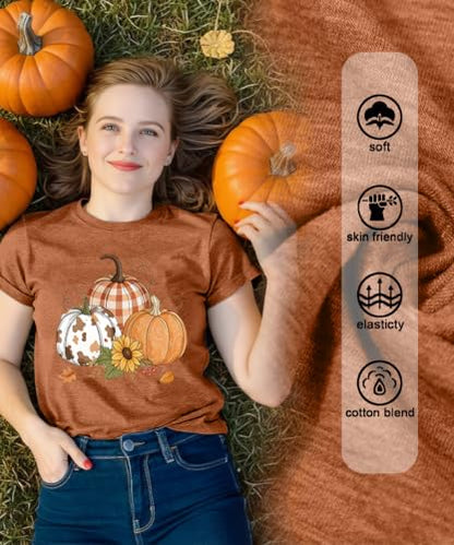Womens Jesus Graphic Tee Bible Verse Shirts Christian Religious T Shirt Top - color: Burnt Orange-p, size: X-Large