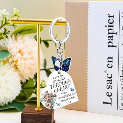 Christian Gifts for Women Inspirational Religious Keychain for Teen Girls