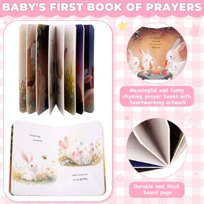 Baptism Gifts for Girl, Christening Gift for Baby Girls, Dedication Gift - color: PINK