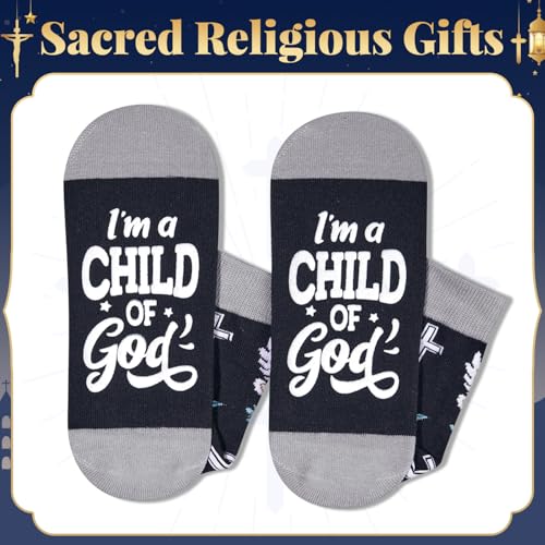 HAPPYPOP Christian Gifts - Religious Bible Socks, Faith Gifts Women Christian Easter Socks - color: Child of God