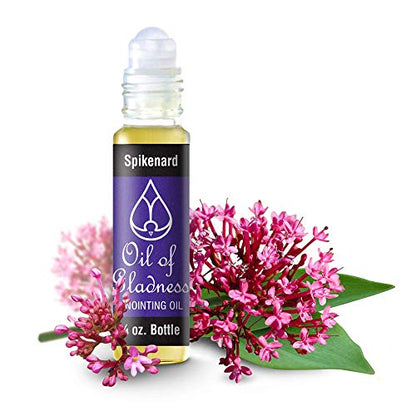 Oil of Gladness Spikenard Anointing Oil - Oil for Daily Prayer, Ceremonies and Blessings 1/3 oz Roll-On - size: 0.33 Fl Oz (Pack of 1)