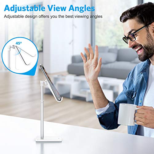OMOTON CA02 Cell Phone Stand with Charging Hole for Desk Lightweight Silver - color: Silver