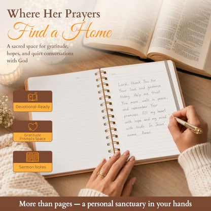Hardcover Blank Christian Notebook – 140 Pages – You Are - color: Beige