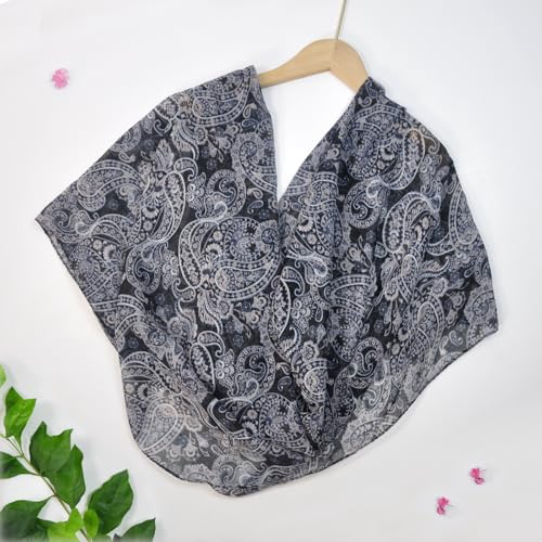 Jersey Knit Infinity Scarf Colorful Head Wrap for Travel - color: Color-b09