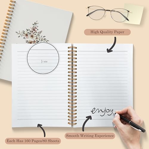 Inspirational Christian Notebook - Bible Verse Journal, Prayer Spiral Notebook, Motivational Christian School Supplies Notebooks, Inspirational Christian Gifts, Coworker Gifts, 11.8x8.66 Inches - color: Colour-1-A4