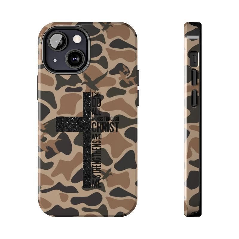 Christian Camo Cross Phone Case for iPhone 12 Pro Max, Mixed Color-6 - color: Mixed Color-6