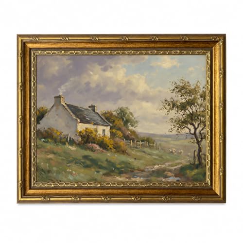 Charming farmhouse Vintage Canvas Wall Art Framed Artwork 16X12 Inch - color: Charming farmhouse Vintage 41, size: 16"L x 12"W