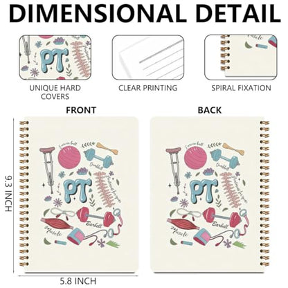 PT Physical Therapy Gifts Spiral Notebook, Physical Therapist Gifts - color: Physical Therapy