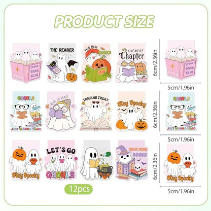 Cute Ghost Magnetic Bookmarks, Halloween Book Marks for Fall Reading - style: Halloween cute ghost