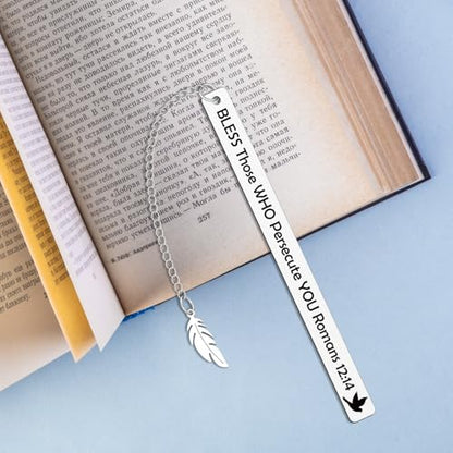 Christian Bookmark Gifts for Women Inspirational Religious Book Mark for Book Lover Faith Christmas Birthday Gifts First Communion Gift - color: Religious Bookmark 10