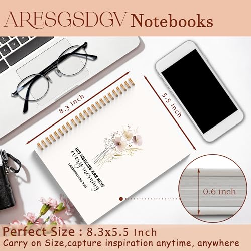 Floral Christian Gifts Journals for Women 5.5x8.3in - color: Morning