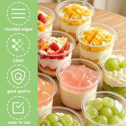 Jnnzzggu 50Pack 13.5oz Clear Plastic Cups - size: 50pcs 13.5oz