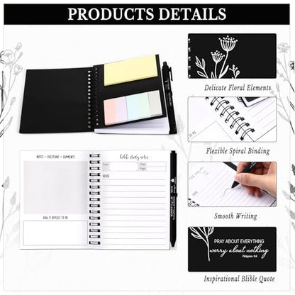 Resurhang Christian Gift Bulk for Women with Notes, Black, 40 Pcs - color: Black