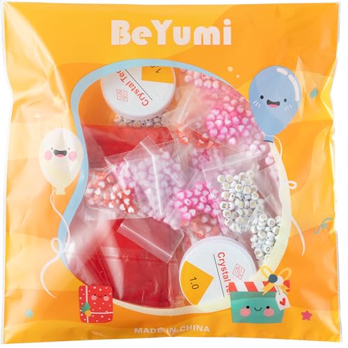 BeYumi Mom Bracelet Craft Kit - 24 Pack Mother's Day Mom Letter Heart Beads Bracelets with Heart Gift Cards and Bags DIY Thankful Craft Kit to Mothers School Classroom Party Fun Activities Ages 6-12 - style: MOM