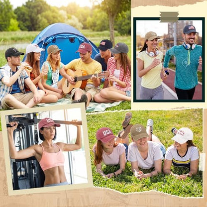 6/12 Pack Christian Hats Bulk for Men Women - style: Patriotic