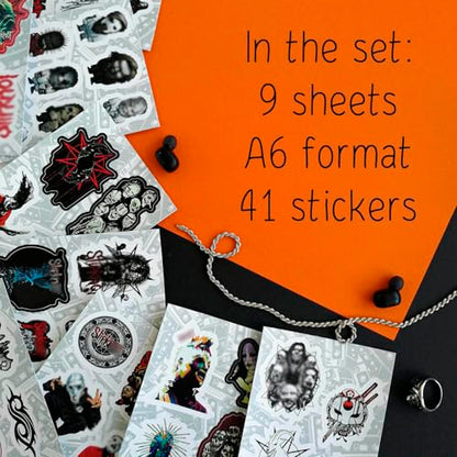 50Pcs American Nu Metal Band & Adult Stickers, Metal Band Stickers, Strong Adhesive & Waterproof Decals for Laptop and Skateboards, Gifts for Women & Men - color: Band Stickers