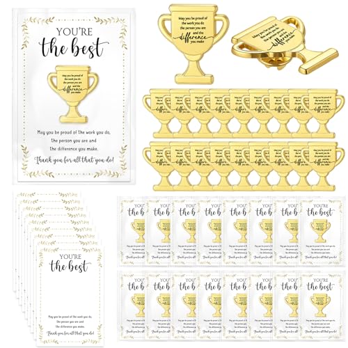 60 Sets Employee Appreciation Gifts Bulk, Trophy Pins,May You - style: May You