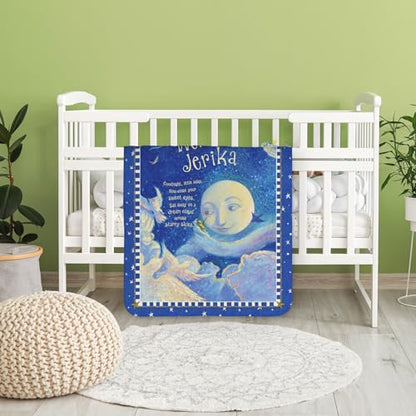 I See Me! Personalized Blanket – Custom Name Gift for Baby, Baptism or Christening – Sherpa Throw Blanket