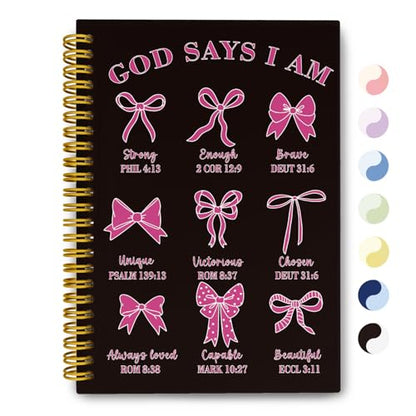 THDSE Black Pink Bible Journal for Women, Prayer Journal for Teen Girls - color: BlackPink