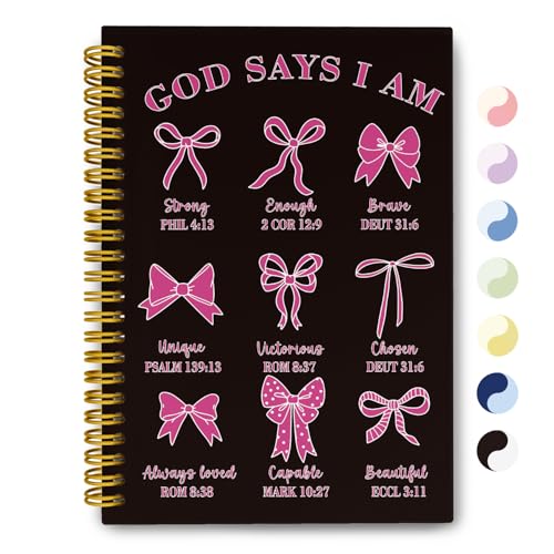 THDSE Black Pink Bible Journal for Women, Prayer Journal for Teen Girls - color: BlackPink