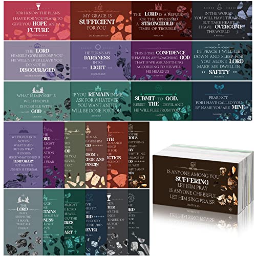Maitys 240 Pcs Bible Verse Cards for Women Christian Scripture,Marble - style: Marble