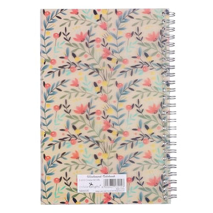 Christian Art Gifts Spiral Notebook: Love is Patient - 1 Cor. 13:4-7, Gifts for Women, Prayer Journal, Christian Journal, 128 Lined Pages w/Scripture, Soft Cover, Floral, Pink (8.5" x 5.9")