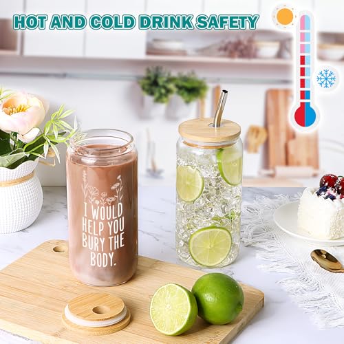 Funny Gifts for Women, Bestie Birthday Christmas Mothers Day Friendship Gift for Best Friend Soul Sister Mom BFF Coworker Glass Cup - color: BESTIE