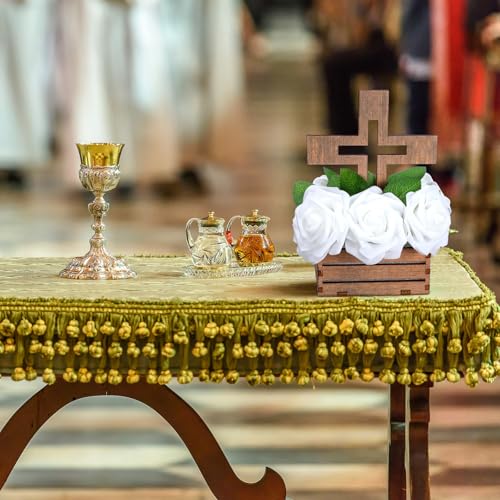 Amyhill 123 Pcs Baptism Centerpieces Decor for Tables, White