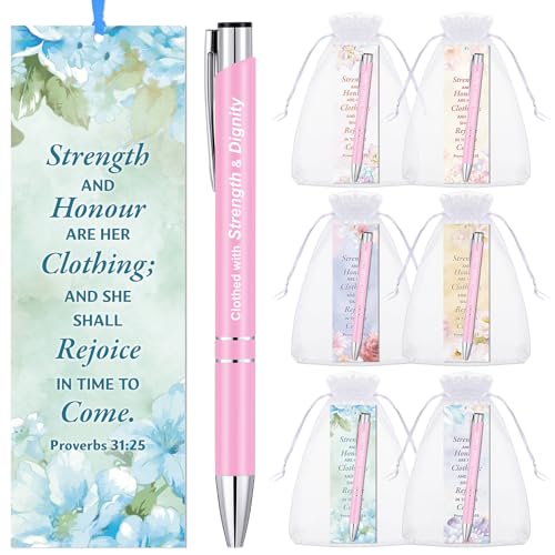 Dispowreath 36 Pcs/18 Set She is Clothed with Strength Dignity Church Gifts - style: She is Clothed with Strength and Dignity