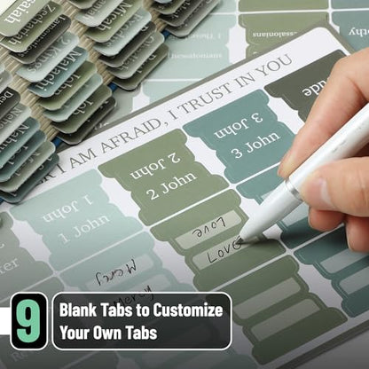 Mr. Pen- Bible Tabs, 75 Tabs, Frozen Lake Theme - color: Frozen Lake