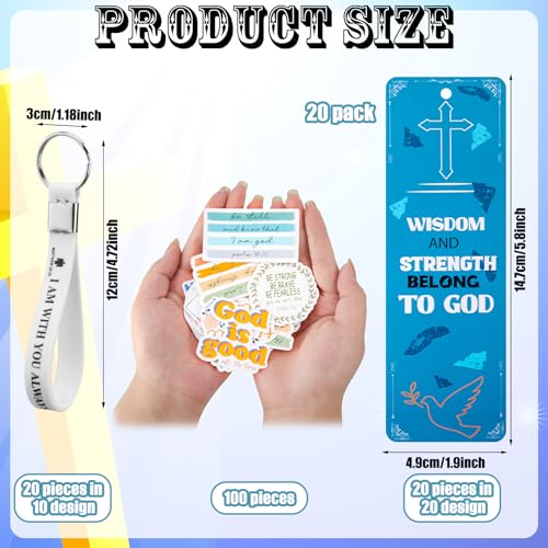 Cholemy 160 Pcs Christian Party Favor Bulk, Inspirational Style - style: Inspirational Style