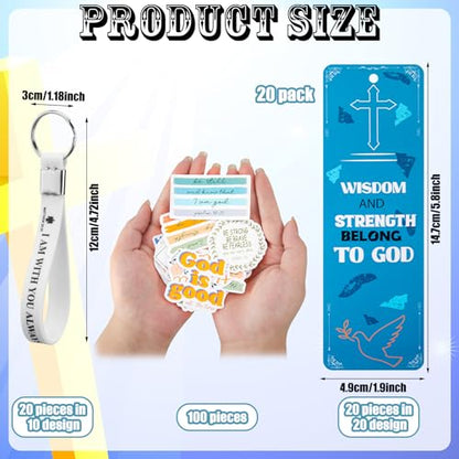 Cholemy 160 Pcs Christian Party Favor Bulk, Inspirational Style - style: Inspirational Style