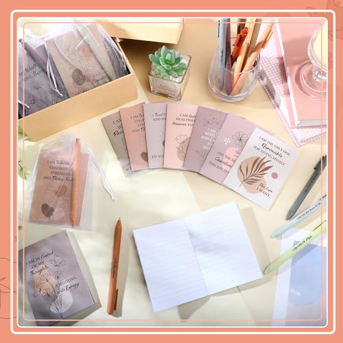 Mooliwe 24 Pcs Affirmation Notebooks Pens Bulk Gifts, Gratitude,Elegant - style: Elegant
