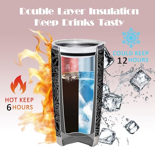 ATHAND 20oz Hidden Swear Message Stainless Steel Tumbler with Lid - color: Hidden Cuss Word Tumbler