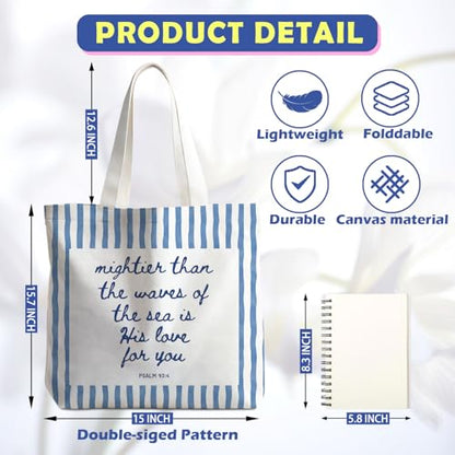 Christian Tote Bag - color: Blue Beach