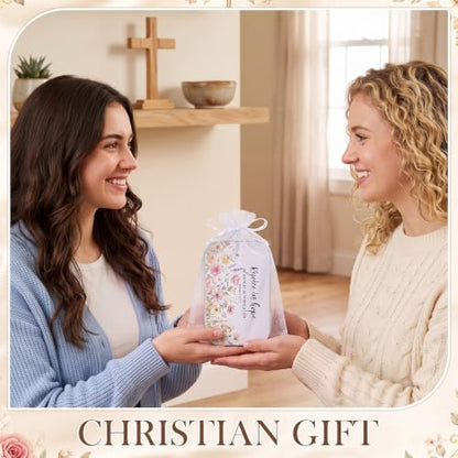 140Pcs Christian Gifts for Women, Prayer Boxes with Prayer Cards and Pencil - style: Pastel Floral