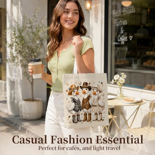 Western Cowgirl Canvas Tote Bag Cowgirl Gifts - color: Western Cowboy Theme 14