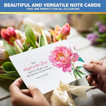 Decorably 60 Pack 6x4in Religious Floral Christian Blank Note Cards