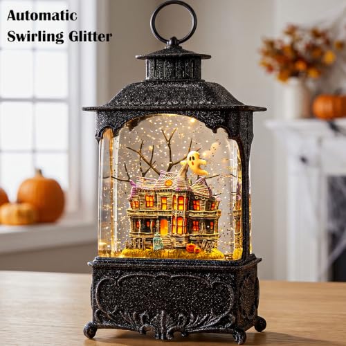 Halloween Snow Globe Lantern Haunted House Halloween Decorations - color: Halloween