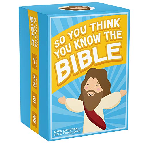 So You Think You Know The Bible, Fun Bible Trivia Game and Christian Gift