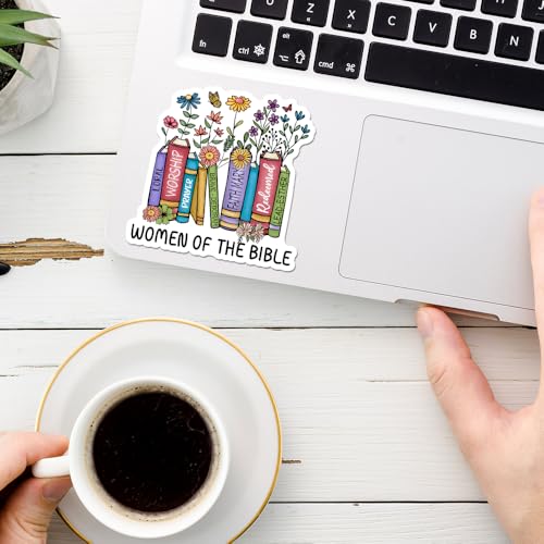 Women of The Bible Stickers 3Pcs Wait Like Sarah Perfect Like Rahab Trust Like Ruth Decals Vinyl Waterproof Christian Jesus Stickers for Water Bottles Laptop (Women of The Bible) - color: Women of the Bible