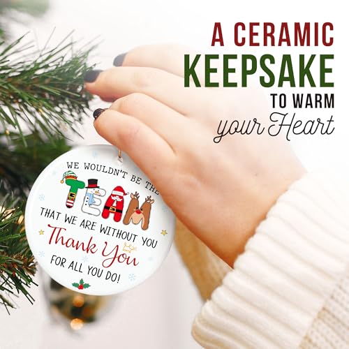 ZAGKOO Best Boss Ever Christmas Ornament 2026 - Thank You Gifts for Women - color: Thank You Boss