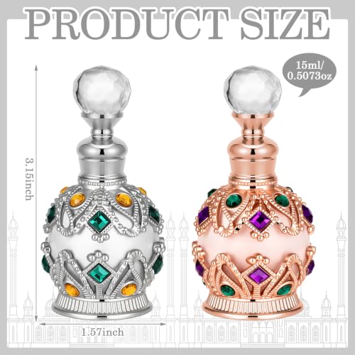 Mifoci 2 Pcs Anointing Oil Bottles for Prayer Holy Oil, Pink,White - color: Pink,White