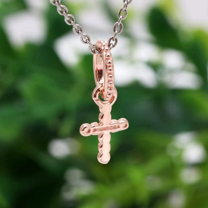 Sport Religious Charm 925 Sterling Silver Pendant,Jewelry Beads Gifts for Women Bracelet&Necklace - color: Beaded Cross